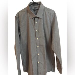 Marquise Black and White Patterned Dress Shirt